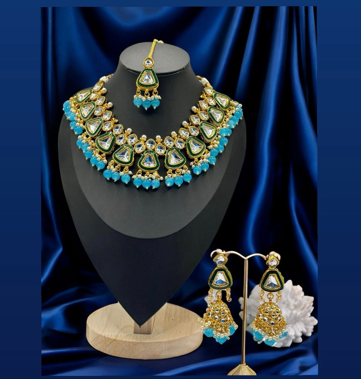 Firoza Kundan Set - Elegance Inspired by Tradition in Indian Jewelry, USA