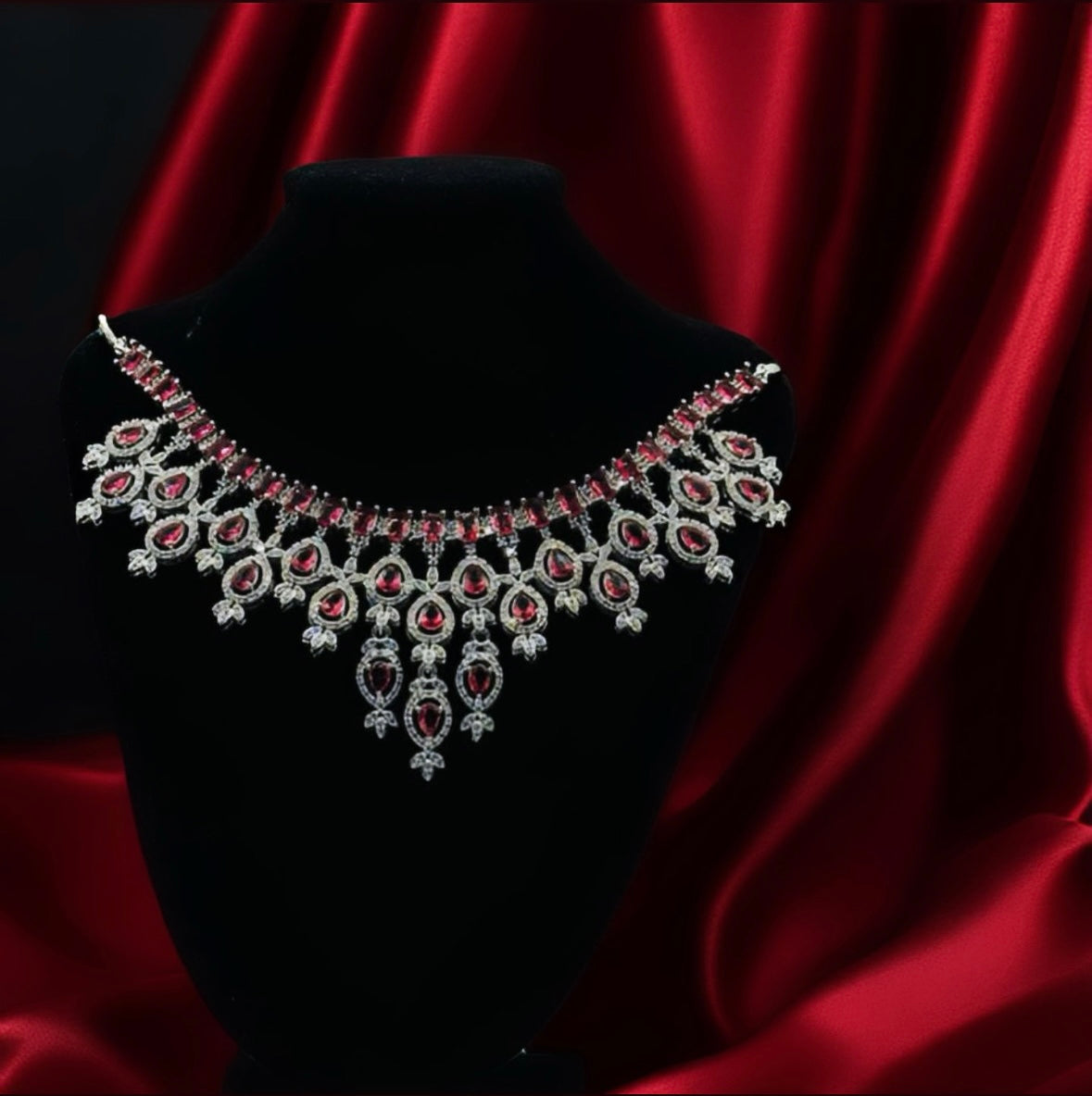 Ruby Diamond Necklace - Timeless Glamour in Indian Jewelry, USA