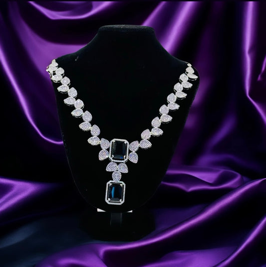 Lavender Diamond Set - Regal Sophistication in Indian Jewelry, USA