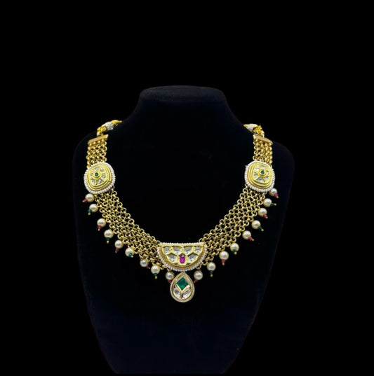 Tanishq Kundan Design Gold Choker - Opulent Beauty in Indian Jewelry, USA