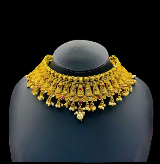 Tanishq Design Gold Choker - Timeless Elegance in Indian Jewelry, USA