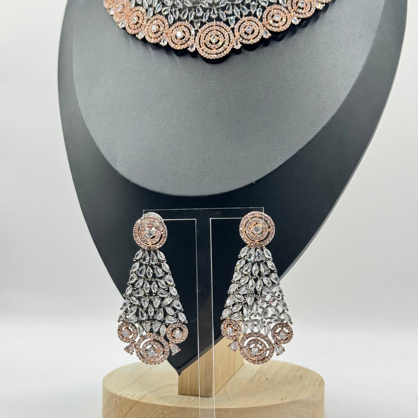 Rose Gold Diamond Choker - Timeless Elegance in Indian Jewelry, USA