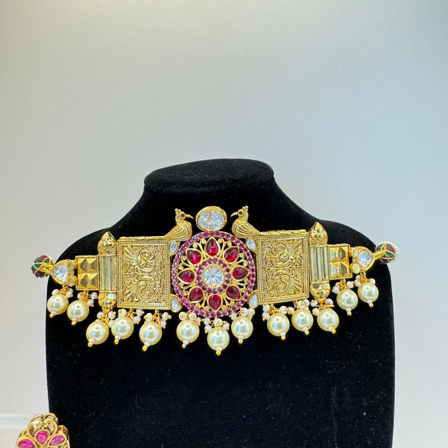 Tyaani Designer Gold and Pearls Set - Contemporary Luxury in Indian Jewelry, USA