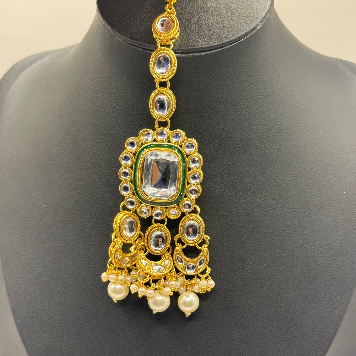 Ahilyabai Holkar White Kundan Necklace"