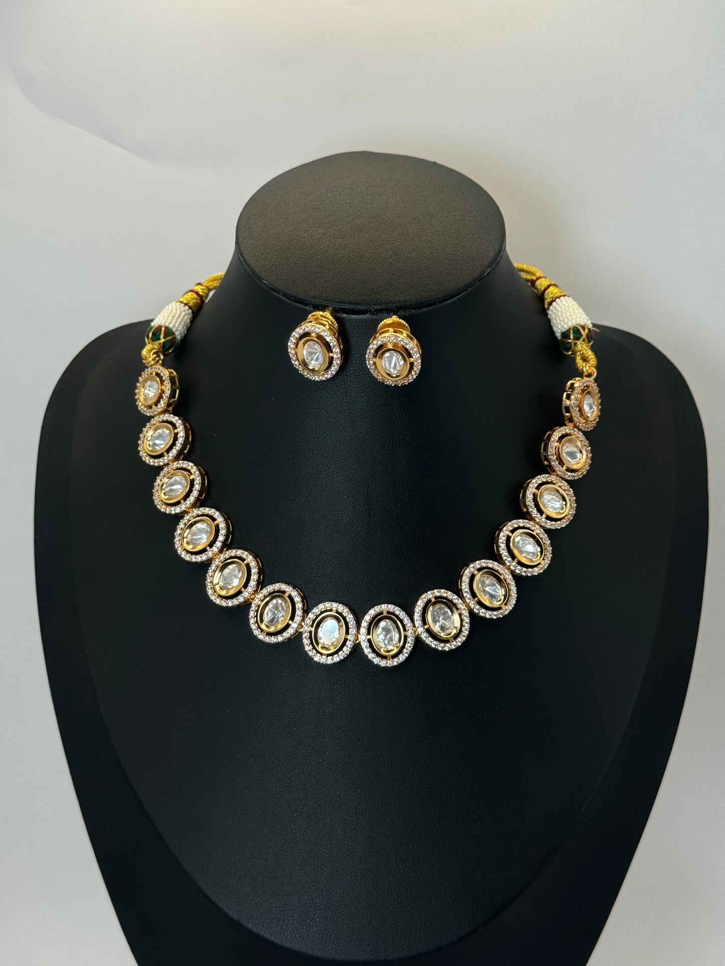 Rani Abbakka Moissanite Polki Necklace"