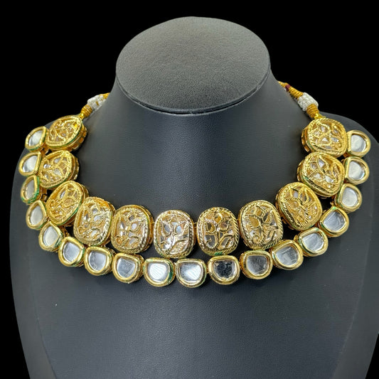 Trendy Kundan Fusion Necklace: Modernistic Kundan"